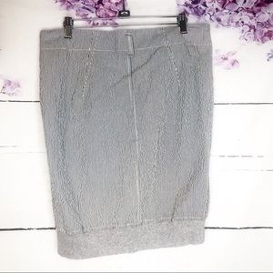 Brunello Cucinelli | Gingham Stripe Skirt Pleated